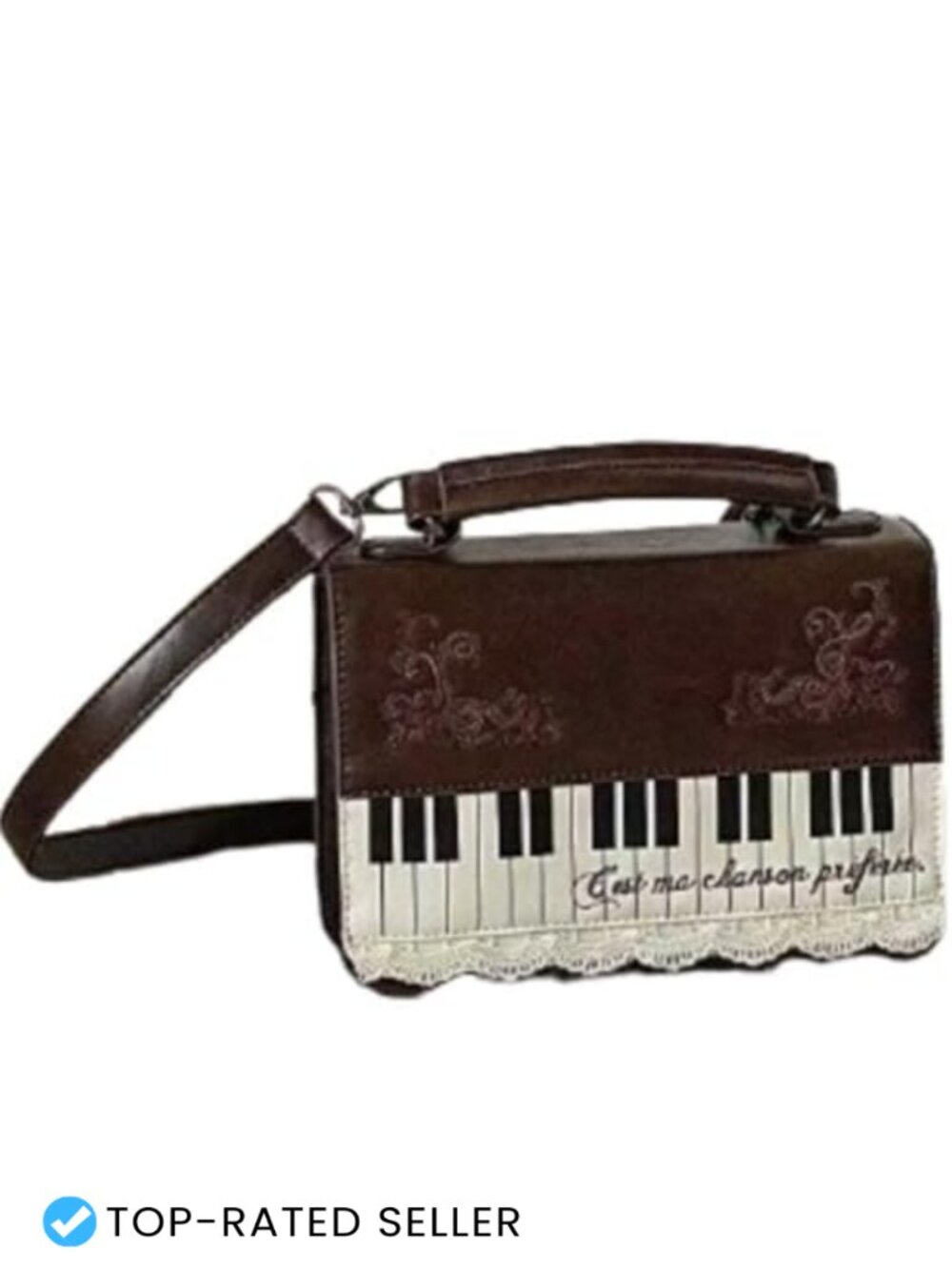 Y2K Vintage Grunge Piano Purse Women Emo Gothic Handbags Shoulder Funky 2000s
